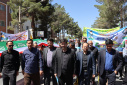 حضور پرشور دانشگاهیان دانشگاه صنعتی بیرجند در راهپیمایی روز جهانی قدس