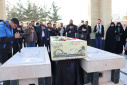مراسم وداع و تشییع پیکر مطهر شهید گمنام در دانشگاه صنعتی بیرجند برگزار شد