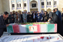 مراسم وداع و تشییع پیکر مطهر شهید گمنام در دانشگاه صنعتی بیرجند برگزار شد