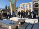 غبارروبی و عطرافشانی مزار شهدا گمنام دانشگاه به مناسبت هفته دفاع مقدس