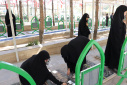 تجدید میثاق دانشگاهیان دانشگاه صنعتی بیرجند با شهدای به مناسبت هفته دفاع مقدس