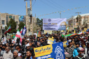 حضور دانشگاهیان دانشگاه صنعتی بیرجند در راهپیمایی روز جهانی قدس