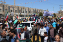 حضور دانشگاهیان دانشگاه صنعتی بیرجند در راهپیمایی روز جهانی قدس