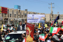 حضور دانشگاهیان دانشگاه صنعتی بیرجند در راهپیمایی روز جهانی قدس