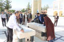 غبارروبی مزار شهدای گمنام دانشگاه صنعتی بیرجند به مناسبت هفته دولت