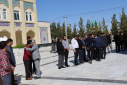 آیین تجدید میثاق با شهدا و محکومیت جنایات امریکا و اسراییل همزمان با اولین روز کاری سال جدید