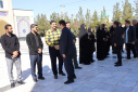 آیین تجدید میثاق با شهدا و محکومیت جنایات امریکا و اسراییل همزمان با اولین روز کاری سال جدید