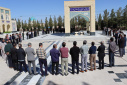 آیین تجدید میثاق با شهدا و محکومیت جنایات امریکا و اسراییل همزمان با اولین روز کاری سال جدید