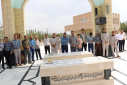 تجدید میثاق دانشگاهیان صنعتی بیرجند با شهدا در آغاز دوره جدید ریاست دانشگاه