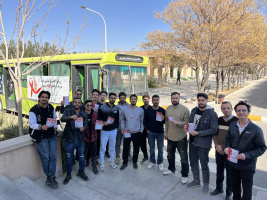 استقرار اتوبوس مشاوره و انجام تست سریع تشخیص ایدز در دانشگاه صنعتی بیرجند