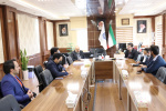 نشست اعضای هیئت‌رئیسه دانشگاه با مشاور در امور فرهنگی و مسئول قرارگاه جهاد تبیین در وزارت تعاون، کار و رفاه اجتماعی