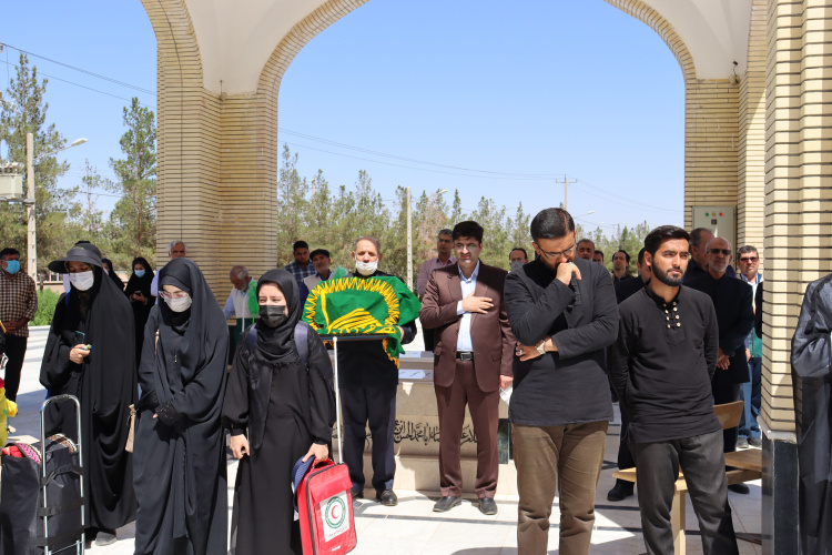 گزارش تصویری مراسم بدرقه دانشجویان دانشگاه جهت شرکت در همایش بزرگ راهپیمایی اربعین