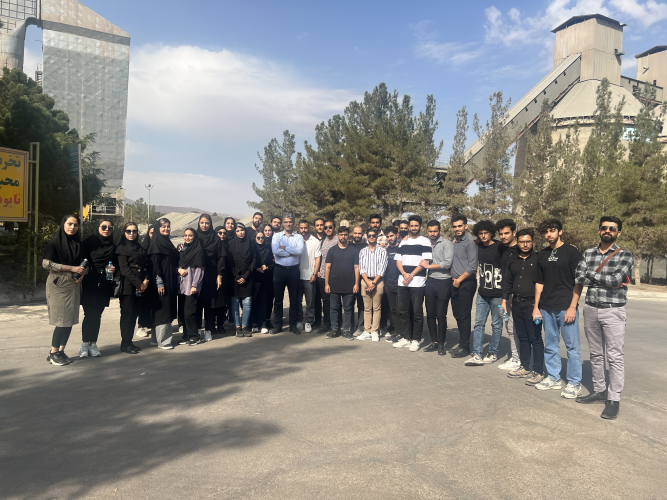 اولین بازدید علمی دانشجویان مهندسی مواد و متالورژی نو ورود دانشگاه صنعتی بیرجند